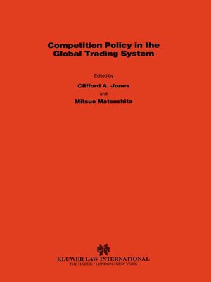 cover image of Competition Policy in Global Trading System